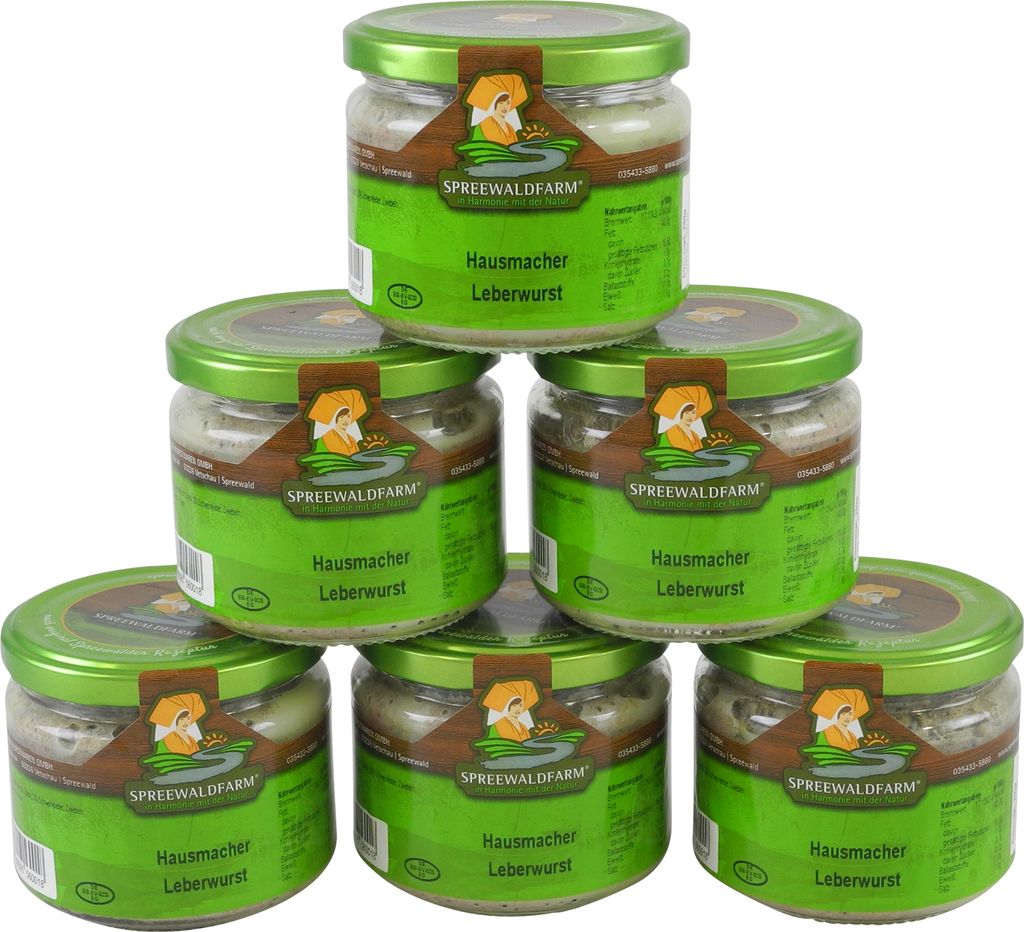 Original Spreewälder Hausmacher Leberwurst 6er Pack (6 Produktbild 
