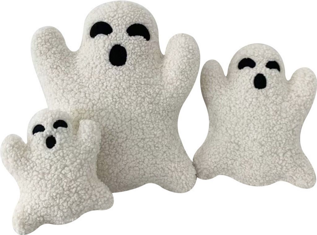 Halloween-Geisterkissen, Gruselige Dekokissen, Halloween-Bettwäsche, Gespenst Stofftier für Couch Bett Couch Urlaub Party Kinder Geschenk (30CM...