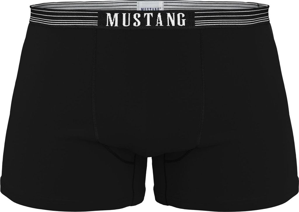 Mustang set van twee boxershorts, knoopsluiting, geweven stof