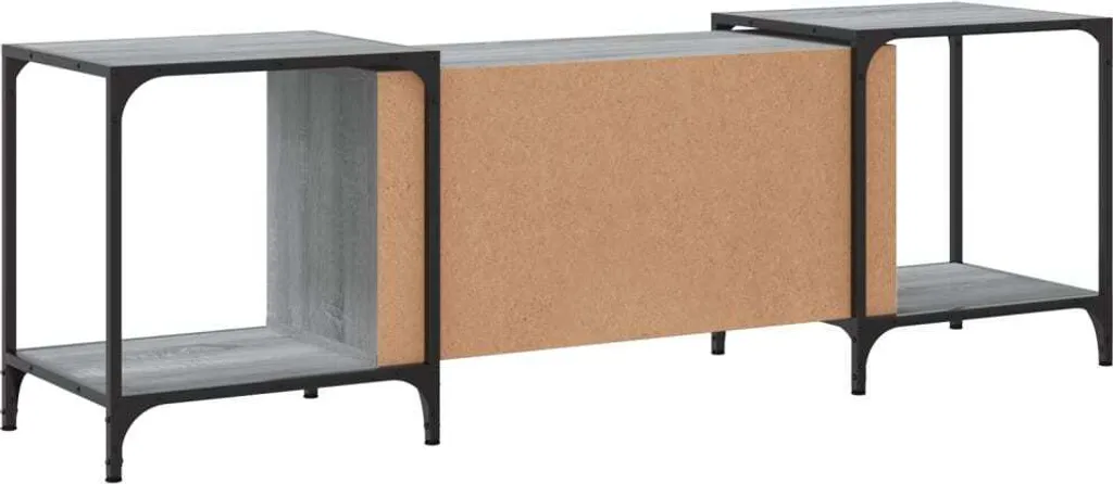 Mobile Porta TV Maison Exclusive Grigio Sonoma 153cm | Legno Robusto - 6