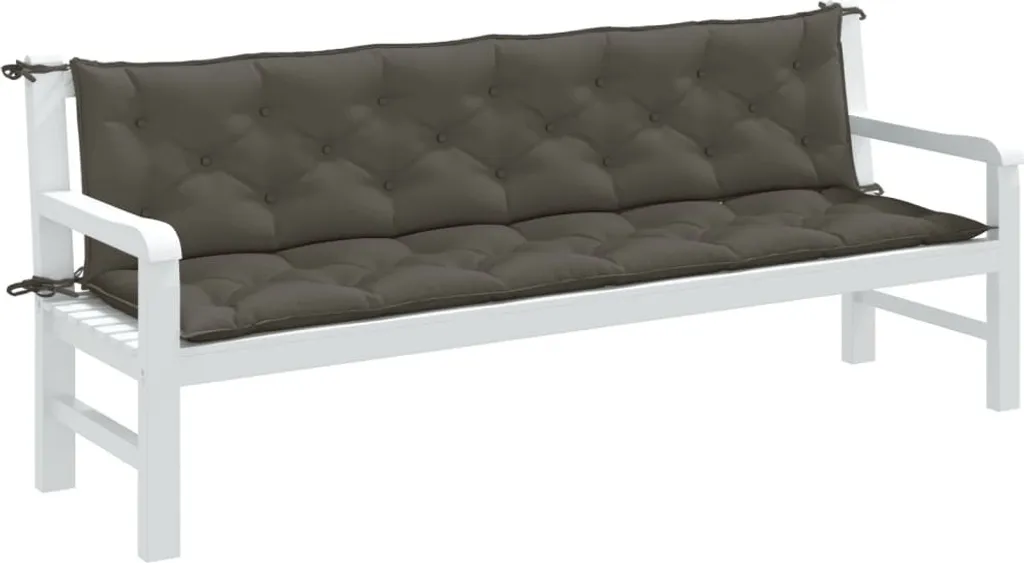 Cuscini da Giardino Luxury Grigio Melange 200x50 cm - Comfort Superiore
