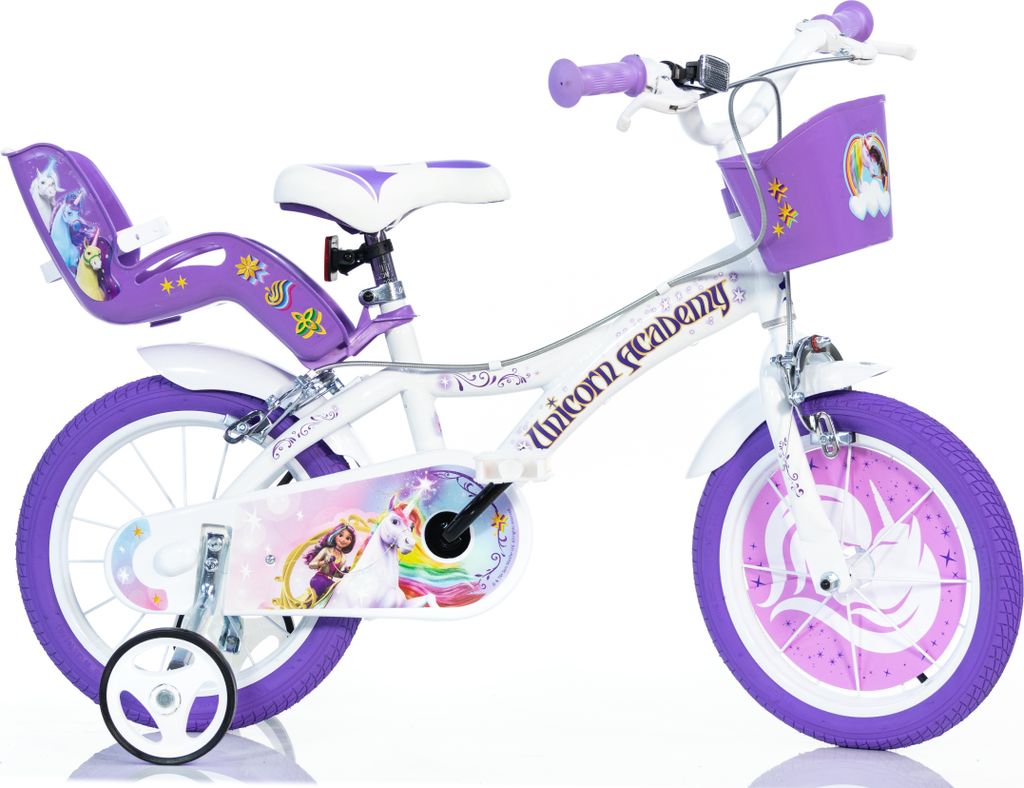 Unicorn Academy 16-Zoll Dino Bikes Mädchenfahrrad