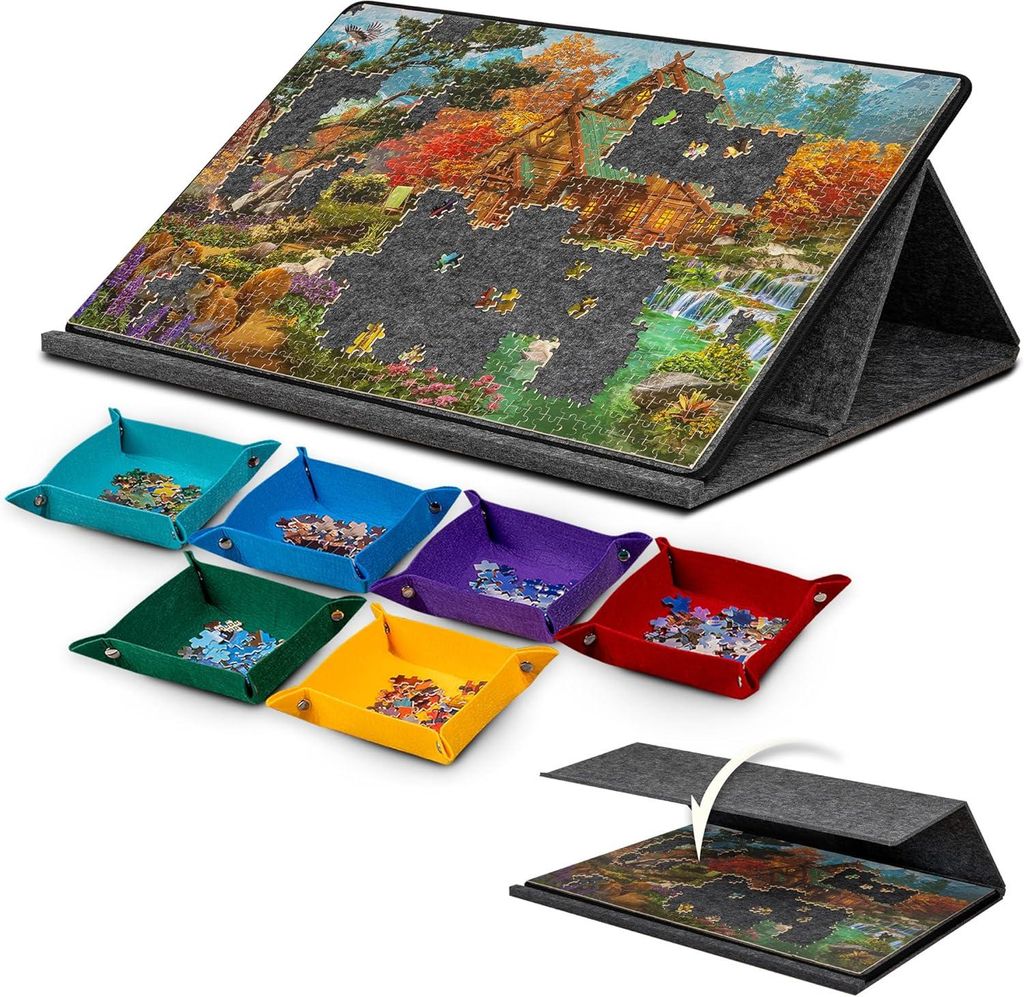 Puzzlebrett, Puzzletisch, für 1000 Teile, 2-in-1 Produktbild 