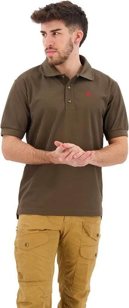 FJÄLLRÄVEN Crowley Pique Shirt M 633-DARK OLIVE 633-DARK OLIVE S