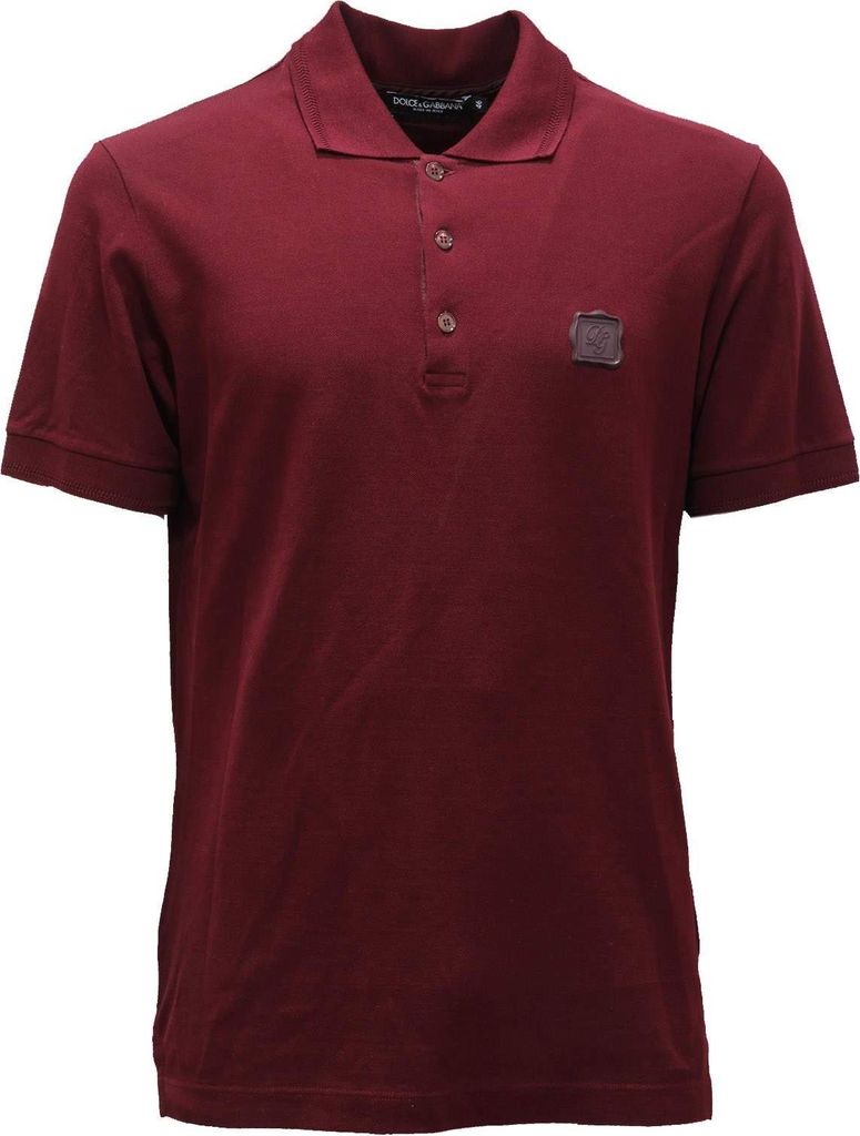 6706AG polo uomo DOLCE & GABBANA bordeaux Baumwolle t-shirt polo men