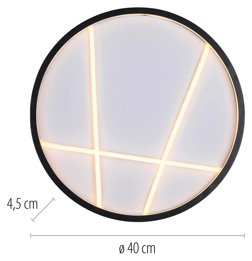 Plafonnier LED MIKADO JUST LIGHT dimmable blanc chaud 3000K 14091-18