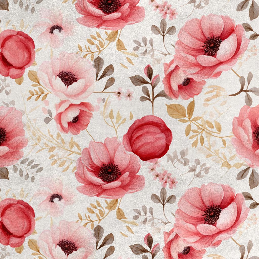 Royal Samt Stoff Polyester Zum Nähen - Motiv Blumen - RDX2882