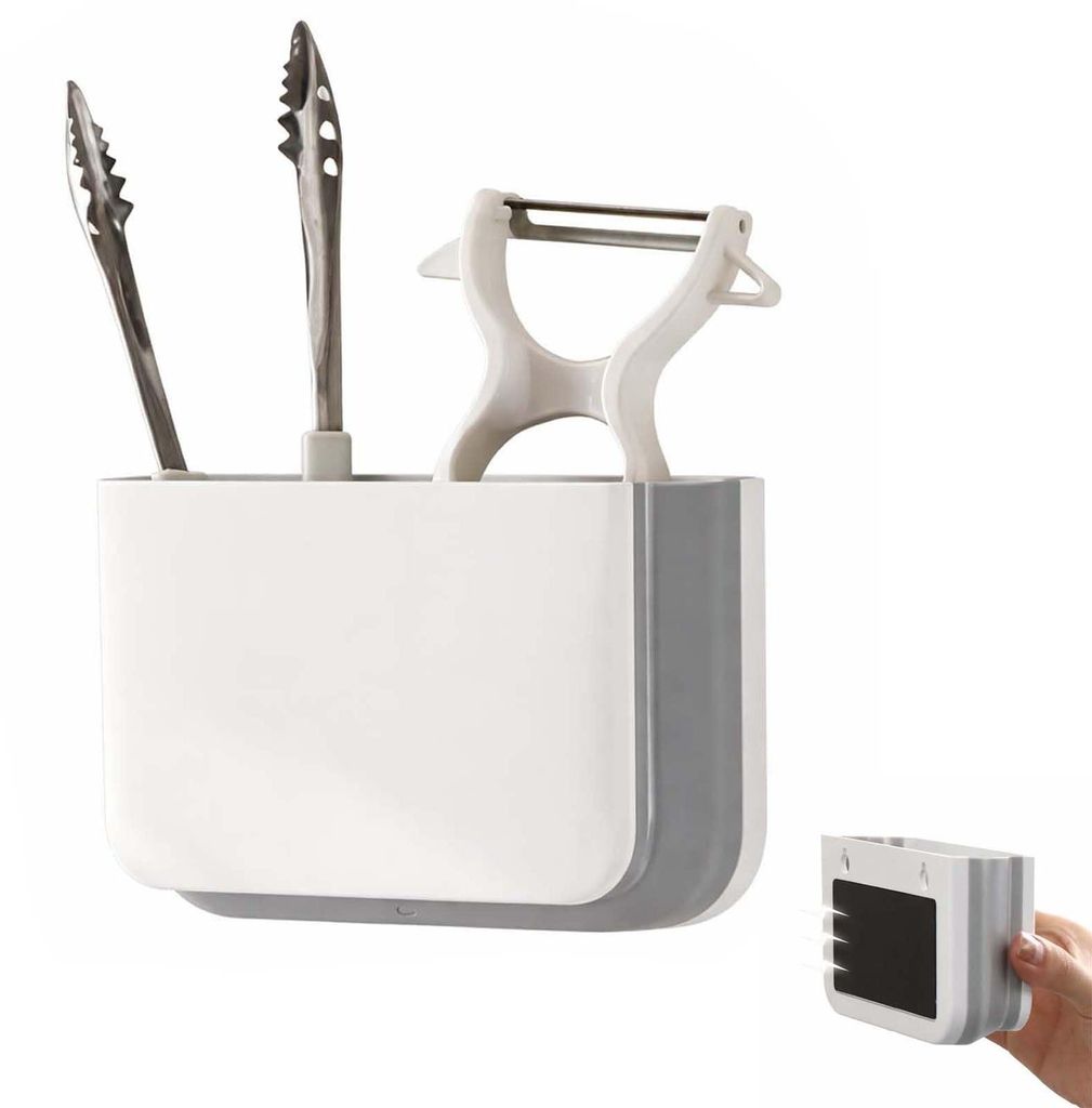 Faltbarer magnetischer Stifthalter, multifunktionaler Organizer mit starker Magnethaftung, faltbar für Kühlschrank, Whiteboard und Metalloberflä...