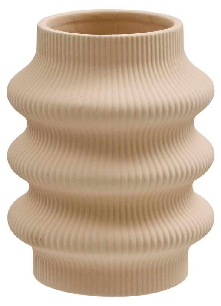 Vase lucia, h. 18,5 cm, beige  - Atmosphera créateur Produktbild 