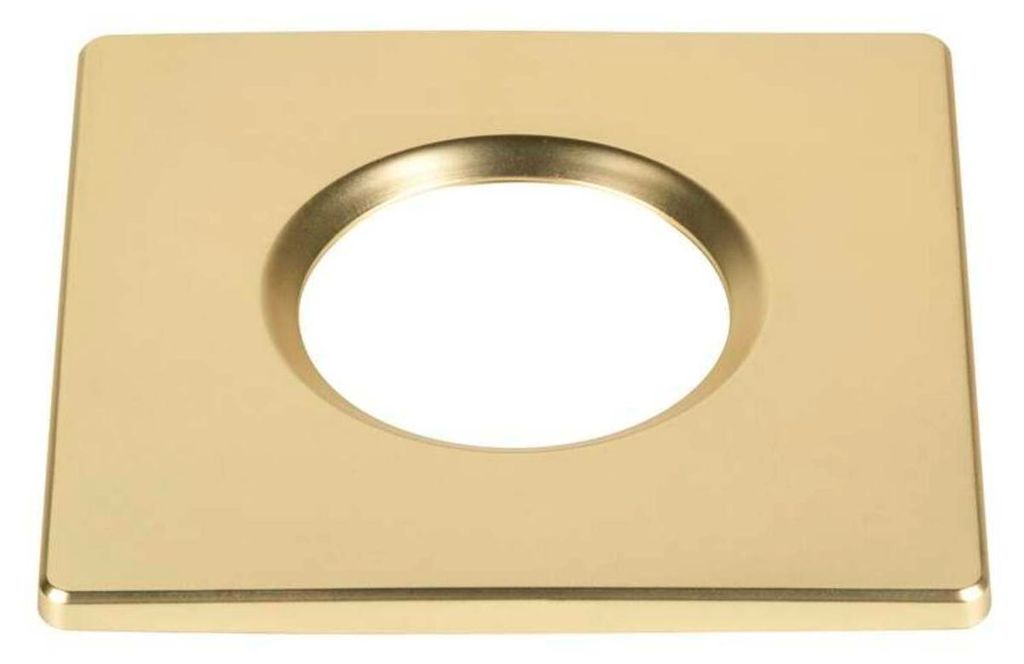 SLV BIG WHITE UNIVERSAL DOWNLIGHT Abdeckung für Deckenleuchte, IP65, quadratisch, goldmatt 1008098