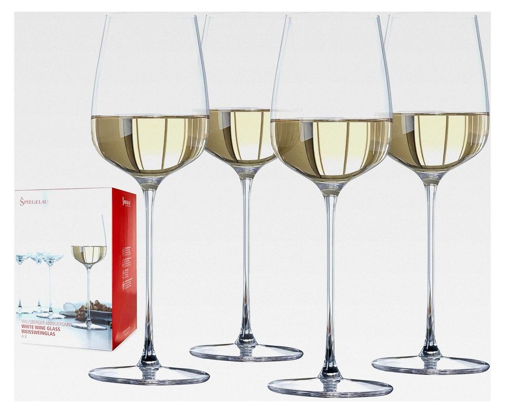 Weißweingläser 378 ml, 4 Stück, Willsberger Anniversary, spülmaschinenfest
