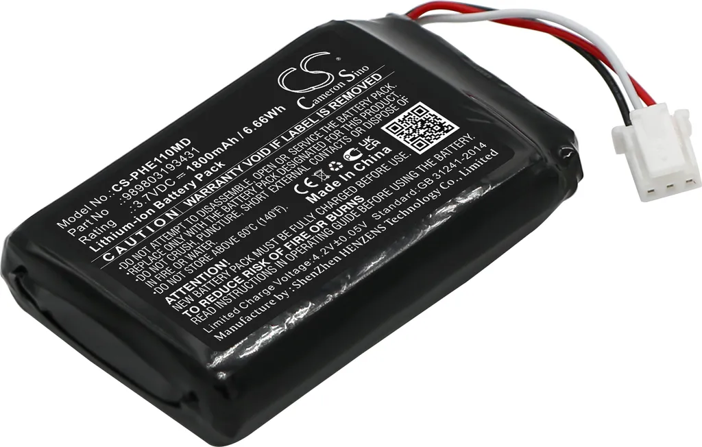 Batterie TECHTEK pour Philips EME11-P506 et Mercury Free 989803193431