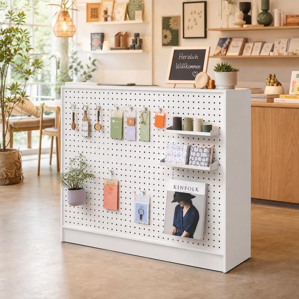 Empfangstheke, Rezeptionstheke mit Lochwand, Produktbild 