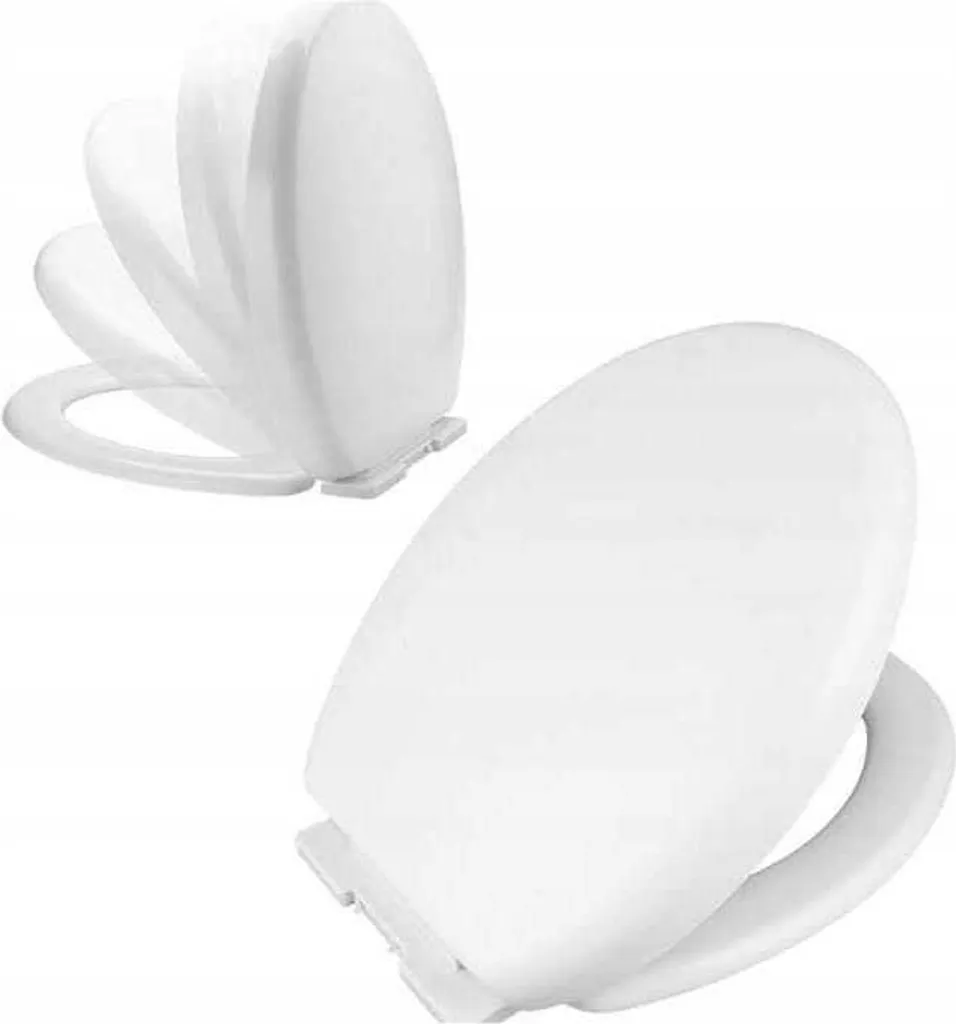 Sedile per wc bianco autoportante 43,5x37x5,8 cm