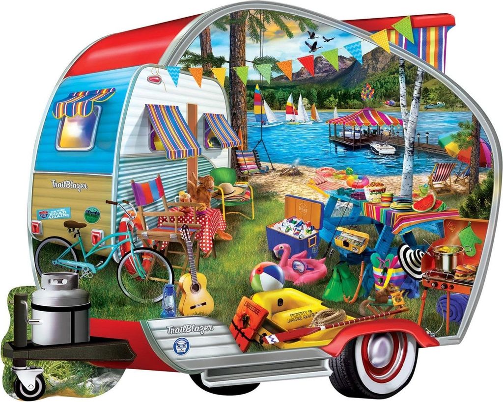 Master Pieces Puzzle Happy Campers 1000 Teile mehrfarbig