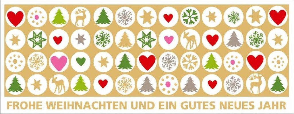 Artebene Weihnachtskarte mit Folienprägung
