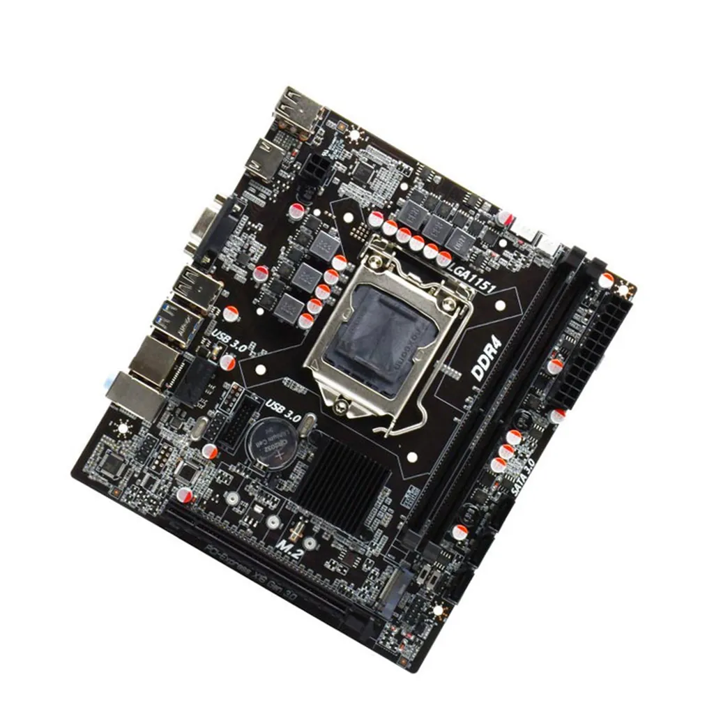 Carte Mère PC Fixe DDR4 H310B4 avec Condensateurs All-Solid Haute Qualité - 2