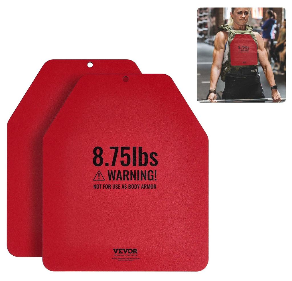VEVOR Gebogene Gewichtsweste Platten, 6,6 kg Paare, Premium Produktbild 