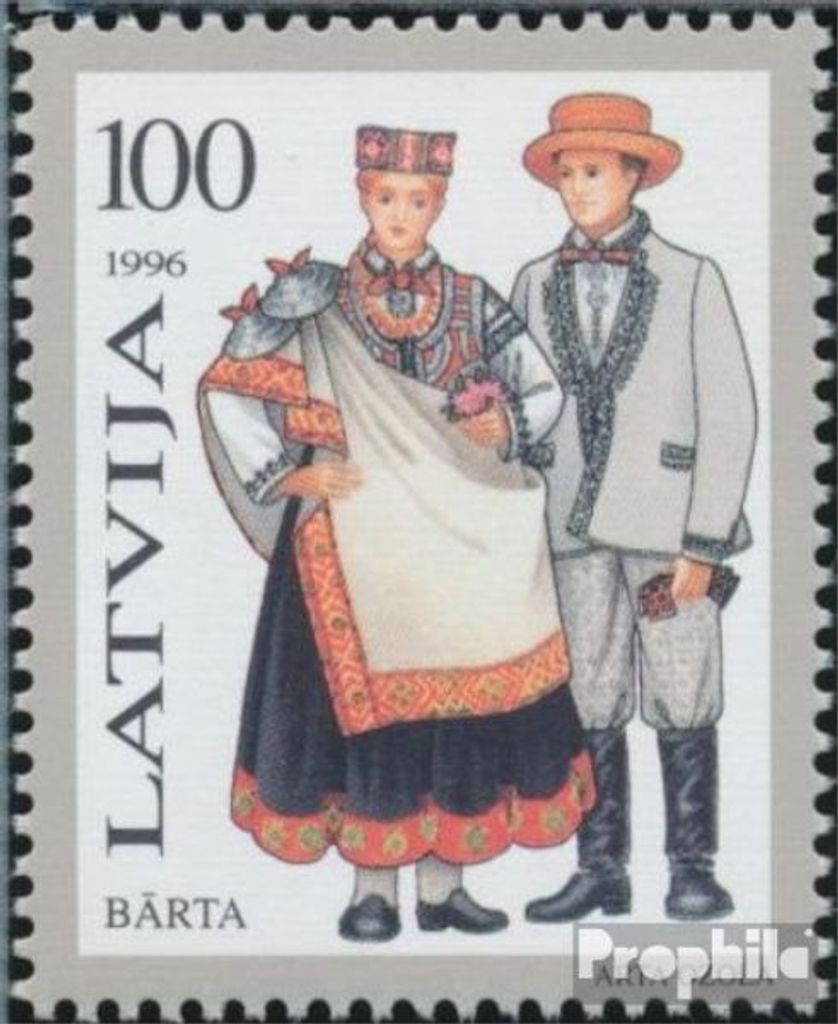 Briefmarken Lettland 1996 Mi 425 (kompl.Ausg.) postfrisch Trachten