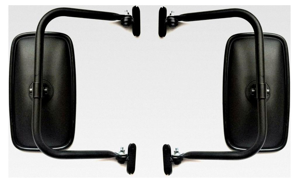 2 Stück Außenspiegel Rückspiegel 285x158mm ø18 mm mit Spiegelarm und Halterung für Traktor und LKW