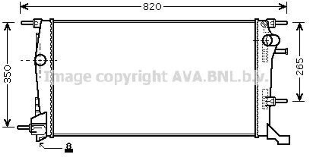 PRASCO RTA2445 - OE 214100057R Kühler, Motorkühlung für Megane CC, Megane III