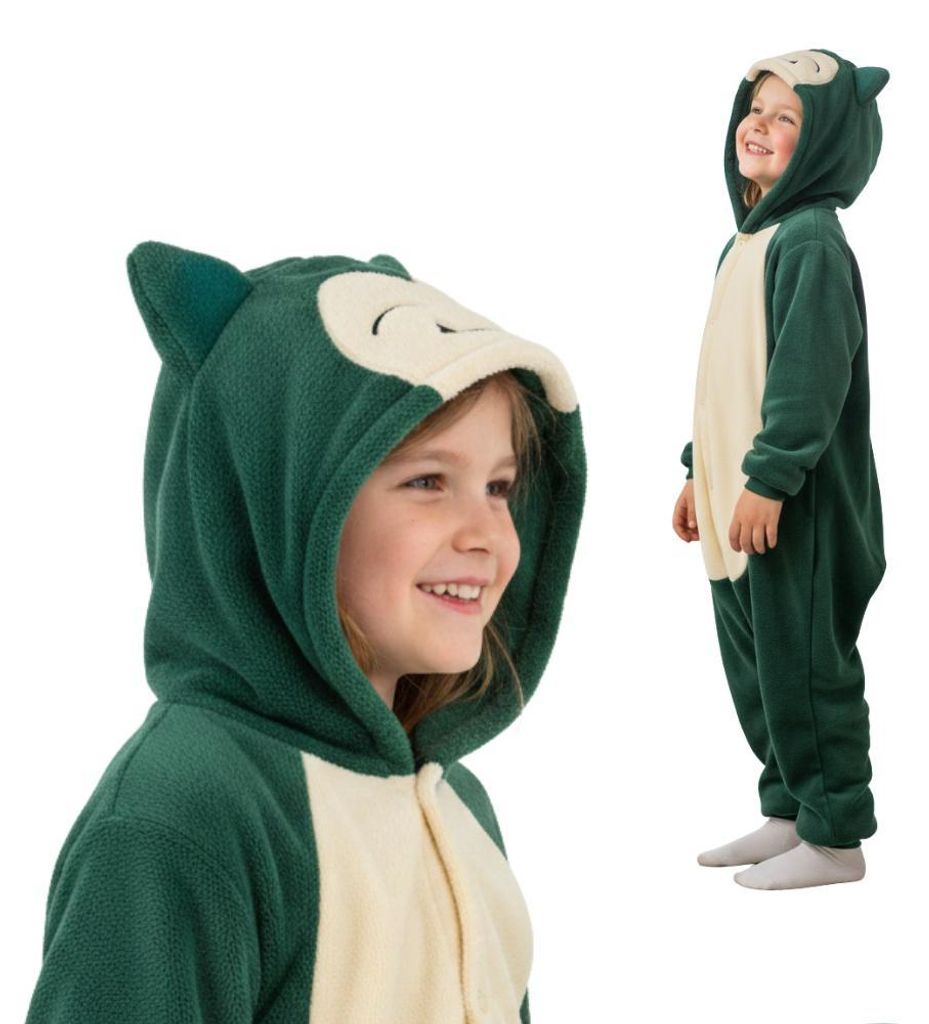 Pyjama Onesie Kigurumi Kostüm für Kinder Pokemon Snorlax 122