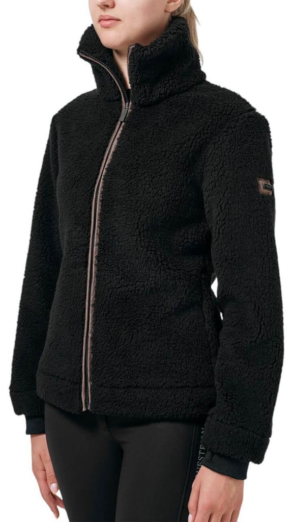 Equestrian Stockholm Fleecejacke Black Mocca Teddy Fleece Jacket Black Mocca XXL
