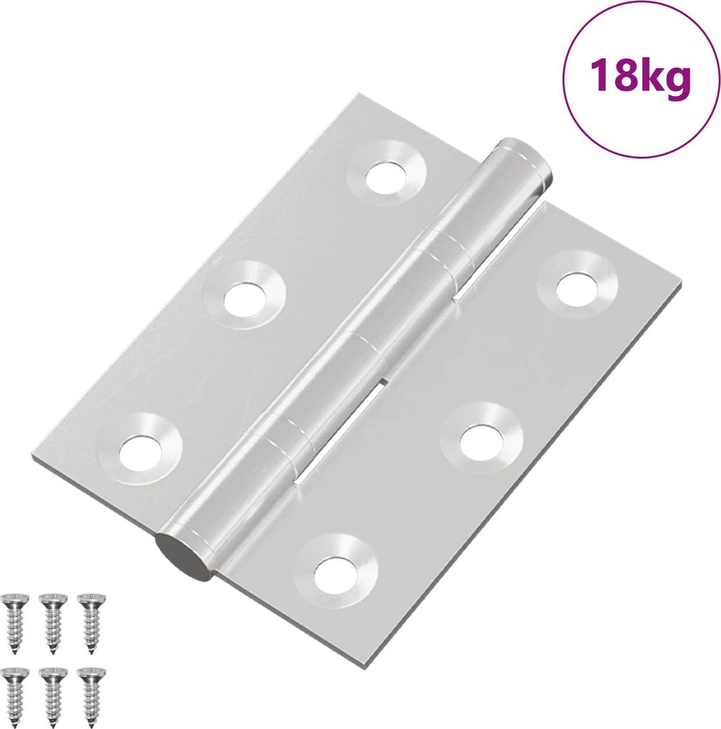 Scharnier 720 pcs Silber 50 x 38 x 1,3 mm Stahl