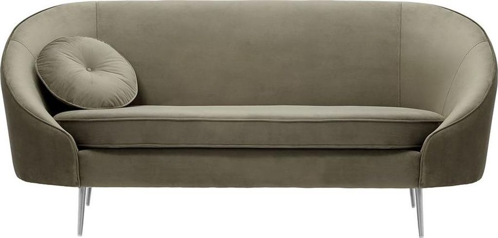 2,5-Sitzer Sofa Kooper-Velluto 17-Standard piping-chrome metal
