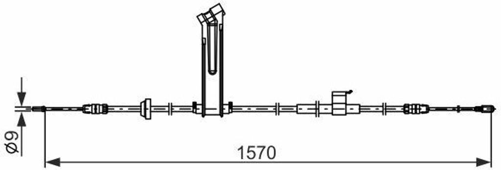 Seilzug, Feststellbremse BOSCH 1 987 482 833