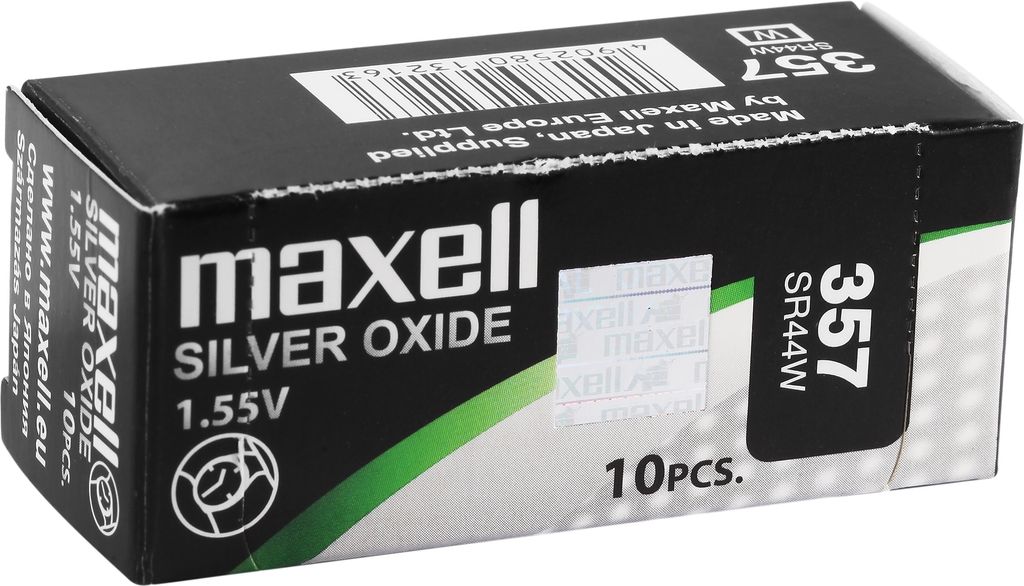 MAXELL Knopfzellen, 0% Quecksilber, VE 10 Stk 301 - 399