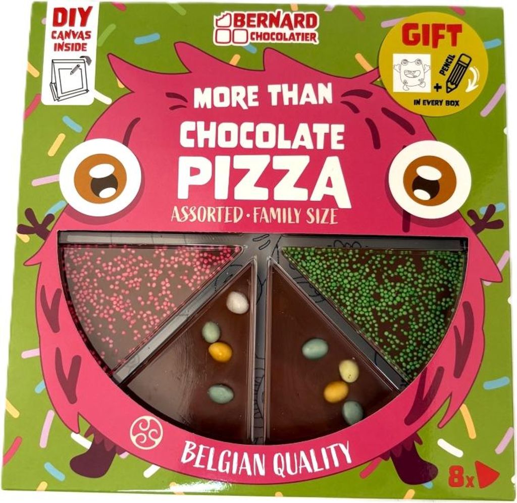 Bernard Chocolatier Milk Chocolate Pizza Assorted 105g