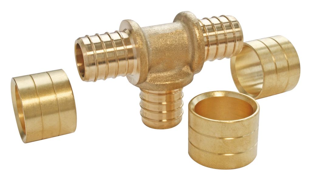 SOMATHERM FOR YOU – T-Stück mit Gleitverbindung für PER-Rohr Ø16 – Ø16 – Ø16 – 10er-Pack – Zum Anschluss eines PER-Rohrs Ø16