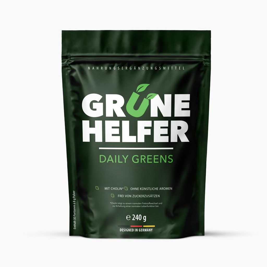 Grüne Helfer Pulver - Reich an Vitaminen & Mineralstoffen - Produktbild 