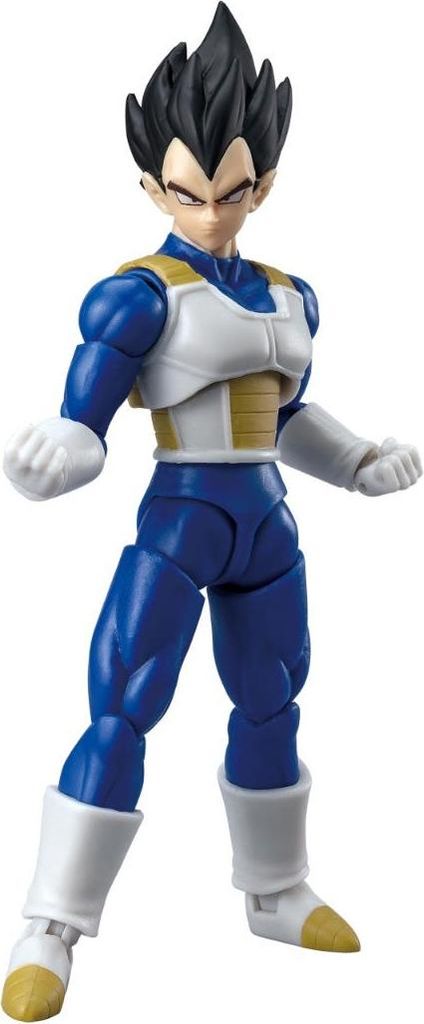 A full-body shot of a Vegeta action figure.