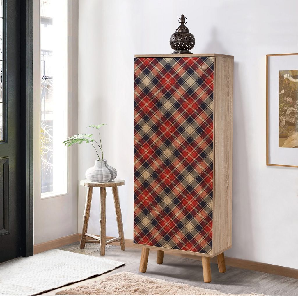 Skye Decor, Vegas - S 938, Schuhschrank, Sonomo, 100 % MELAMINBESCHICHTETE SPANPLATTEN, 50 x 38 x 135 cm
