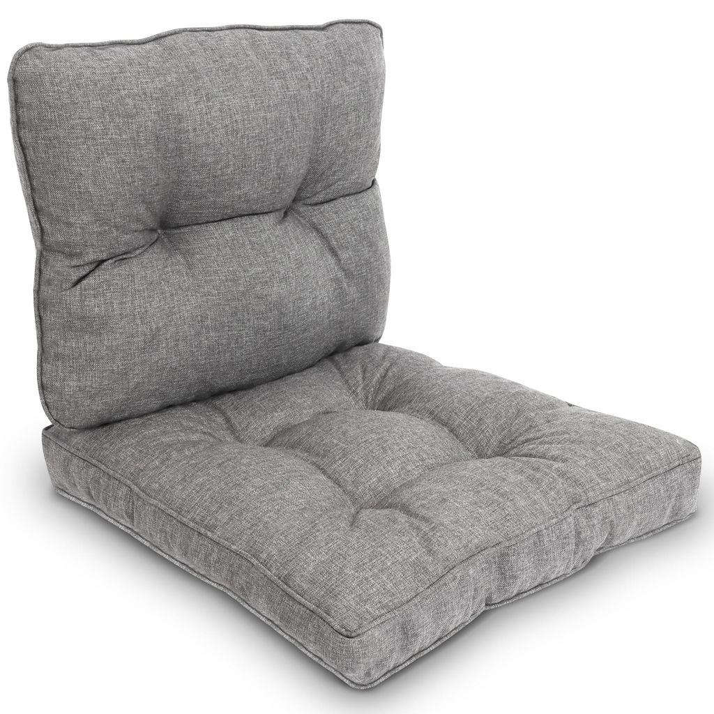 Beautissu Outdoor Loungekissen Beauflair, 70x40cm, 70x70cm, Hellgrau