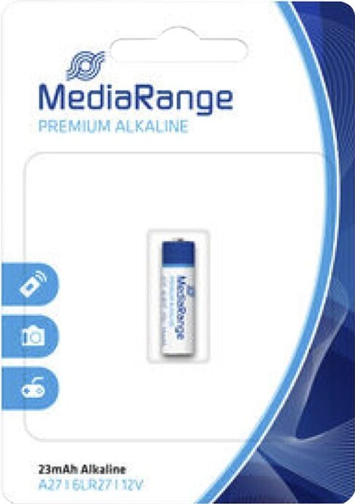 MediaRange Batterie Prem. Blister A27 Alkaline/6LR27 12V 1e