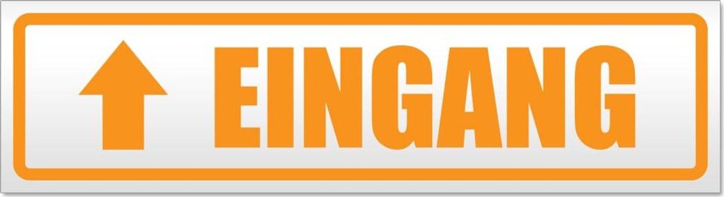 Eingang mit Pfeil Magnetschild Schild magnetisch