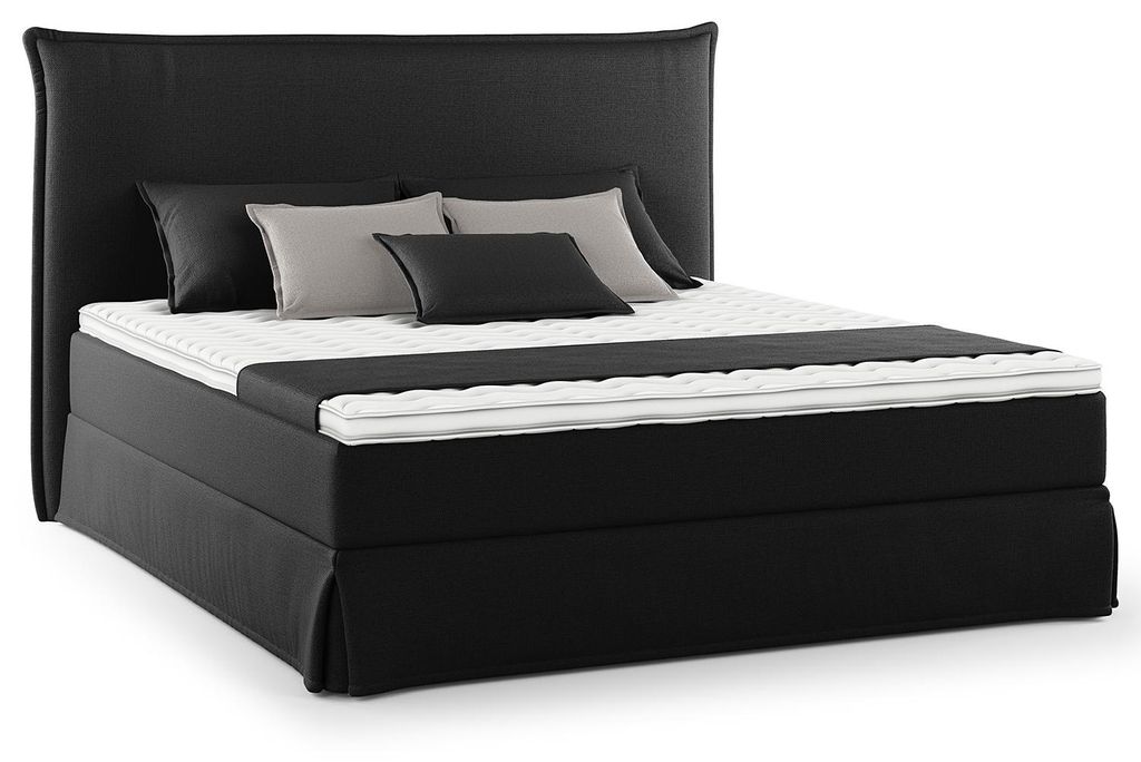 home24 Boxspringbett mit Husse