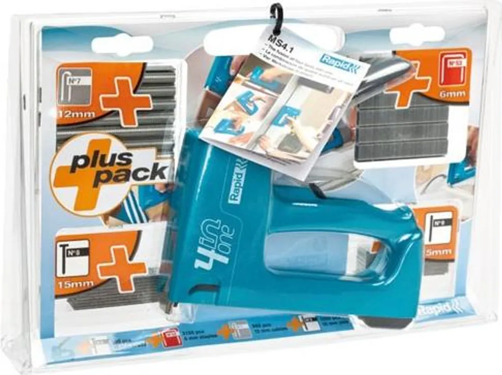 Agrafeuse manuelle multi-matériaux Rapid ABS MS4.1 pack 4-en-1 - 10