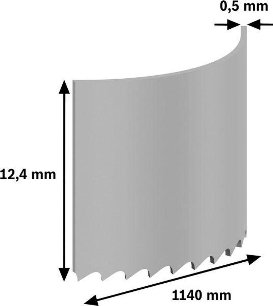 PRO CB4418 Bandsägeblatt, 1140 mm, 2-tlg.