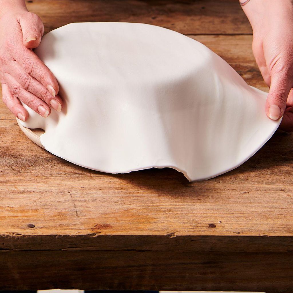 Fondant gebrauchsfertig ausgerollt Ø36 cm 430 g - Weiß Produktbild 