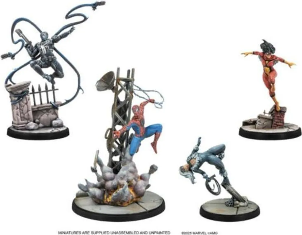 Marvel Crisis Protocol Web-Swinging Heroes Pack de Jeu de Figurines - 2