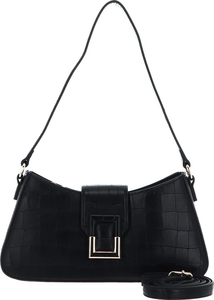 Sac à main bandoulière PICARD noir - Cocco Handbag en cuir véritable