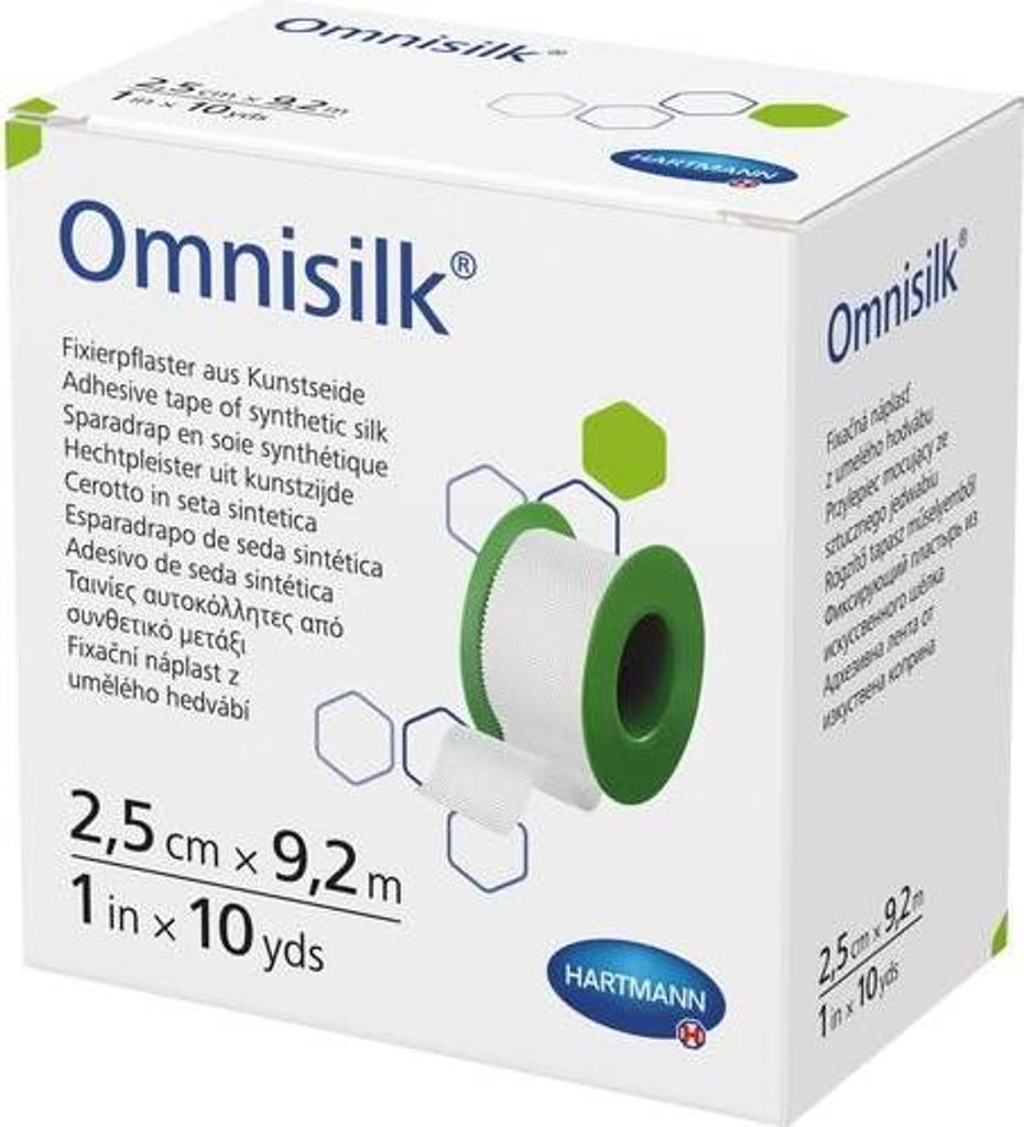 Hartmann Omnisilk ® cievkové náplasti 2,5 cm x 9,2 m | Obrázok produktu 