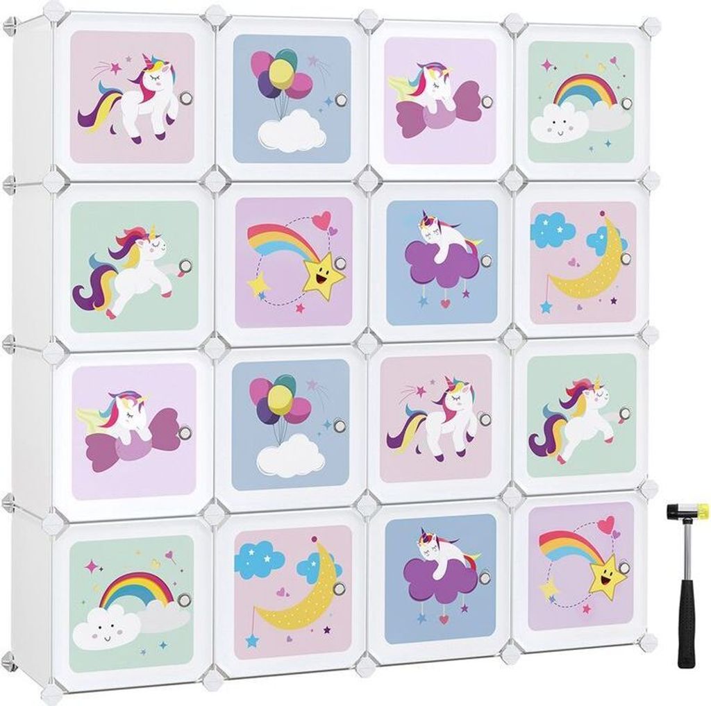 Songmics LPC906W01, Skladovací krabice, Bílá, Čtverec, ABS Obrázek produktu 