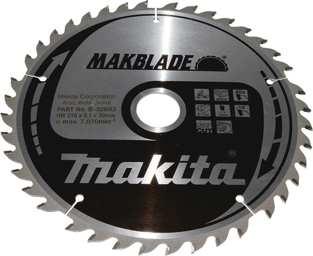 Makita HM-Kreissägeblatt, MAKBLADE, TCT TCT - 216 x 30 mm - Produktbild 
