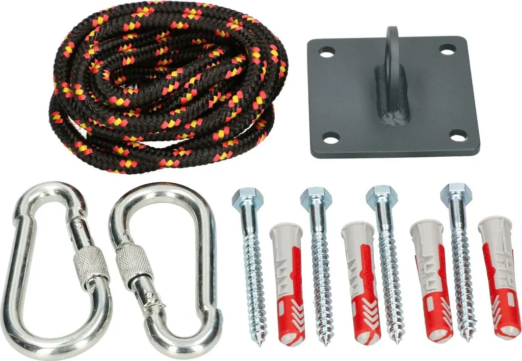 Support Balançoire Sécurisé : Fixation Anti-Bruit pour Plafond et Bois
