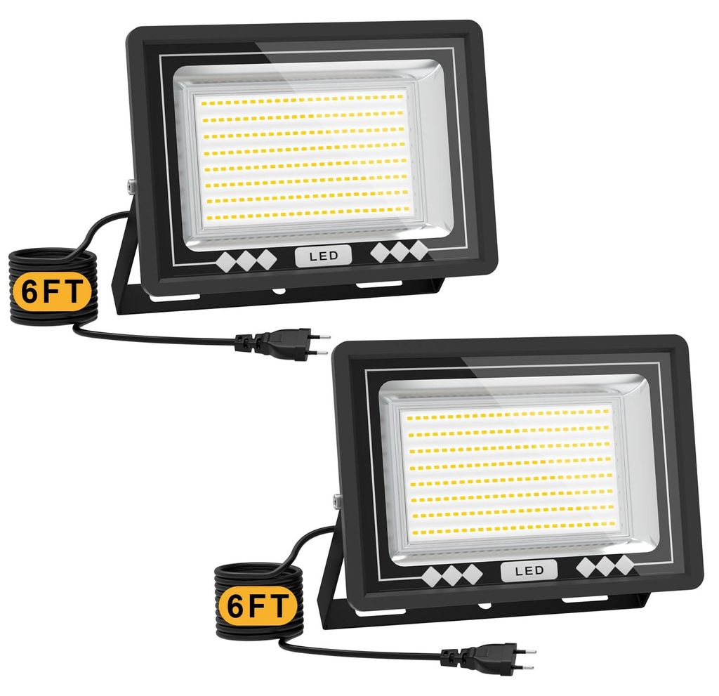 LED-Flutlicht 100 W 2er-Pack 18000 lm Grafen IP66 6500 K